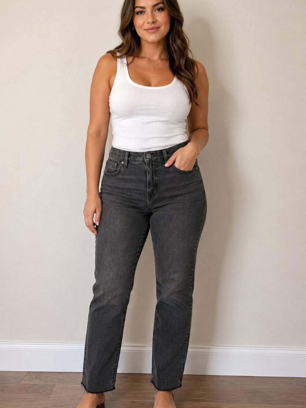 Madewell Charcoal Gray Skinny Jeans